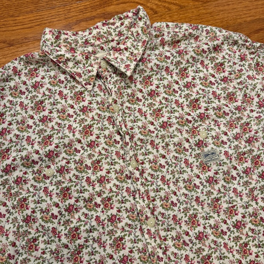 Vintage Denim & Supply Ralph Lauren Button-Down Shirt Mens XL Floral Print
